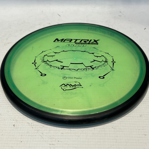 Vist Large View of Product Image Which is Used MVP MATRIX 54-12 Disc Golf Mid Range Green