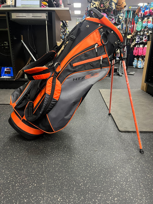 Vist Large View of Product Image Which is Used HotZ HTZ 2.0 Mens Stand Bag Black And Orange