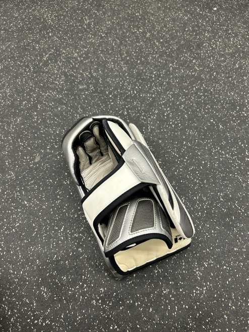 Vist Large View of Product Image Which is Used Brians GNETIK X Inter Goalie Blocker White And Silver