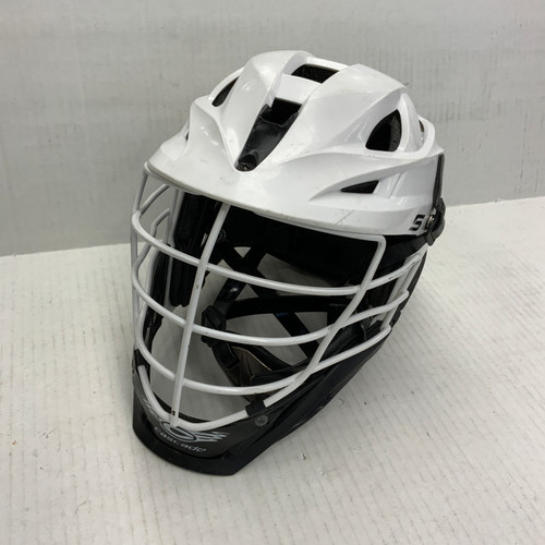Vist Large View of Product Image Which is Used Cascade S Lacrosse Helmet White MD