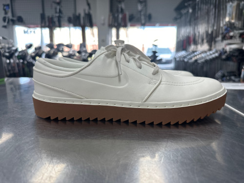 Vist Large View of Product Image Which is Used Nike STEFAN JANOSKI GOLF PREMIUM Mens Golf Shoes White Senior 10.5