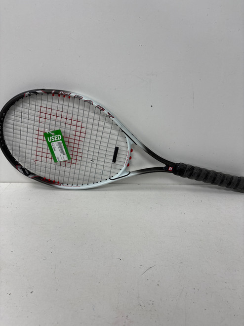 Vist Large View of Product Image Which is Used Wilson IMPACT Adult Tennis Racquet Grey Unknown