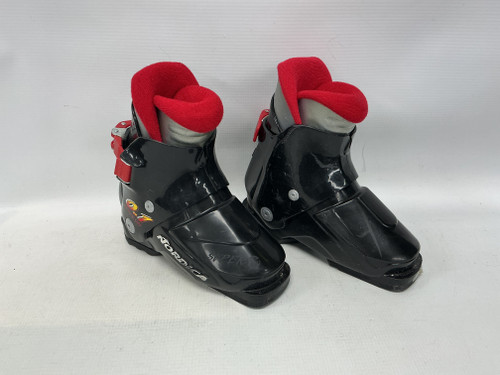 Vist Large View of Product Image Which is Used Nordica SUPER N O.1 Boys DH Ski Boot Black 175 MP - Y11
