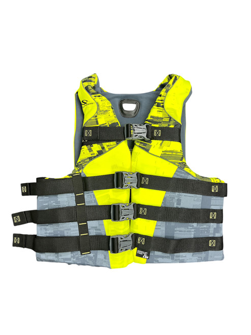 Vist Large View of Product Image Which is Used Stearns Adult PFD Yellow 2X/3X
