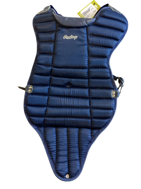 Vist Large View of Product Image Which is Used Rawlings Catchers Chest Protector Navy Blue Junior