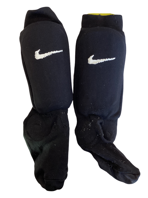 Vist Large View of Product Image Which is Used Nike Soccer Shin Guards Youth Black SM