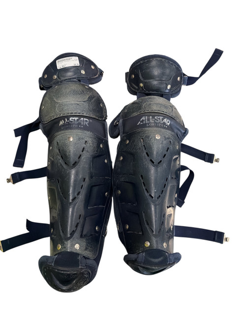 Vist Large View of Product Image Which is Used All Star Catchers Leg Guards Navy Blue Adult