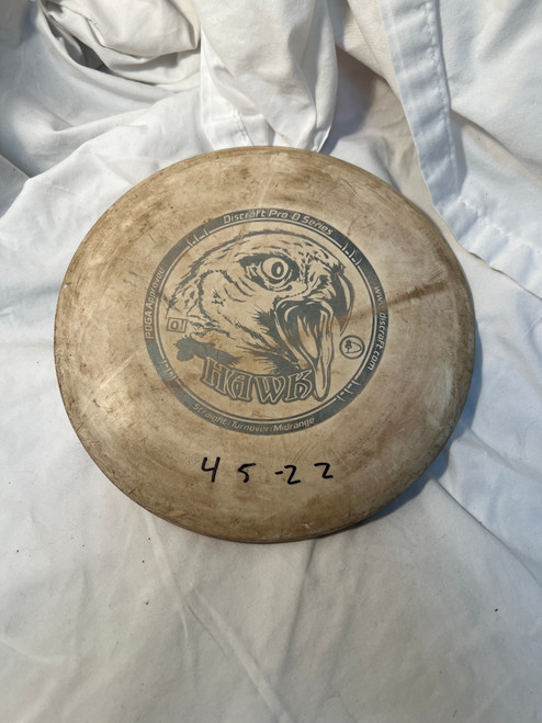 Vist Large View of Product Image Which is Used Discraft PRO D HAWK Disc Golf Mid Range White