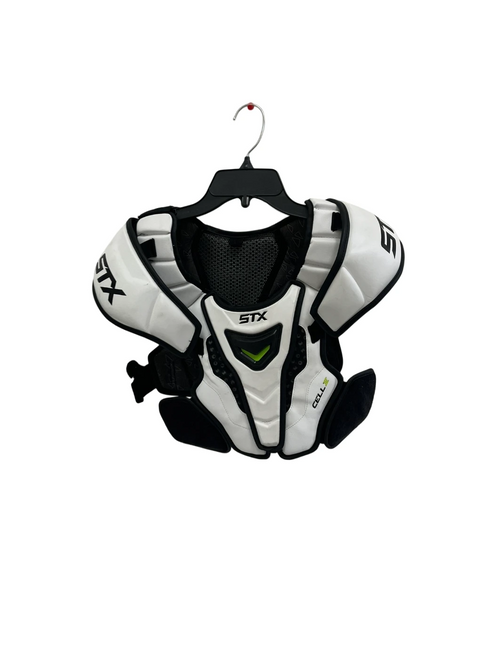 Vist Large View of Product Image Which is Used STX Cell IV LG Lacrosse Shoulder Pads