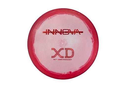 Vist Large View of Product Image Which is Used Innova CHAMPION XD 40TH ANNIVERSARY Disc Golf Mid Range Red 174g