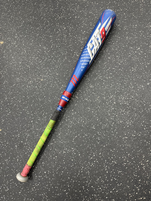 Vist Large View of Product Image Which is Used Marucci CAT 9 CONNECT AMERICA BB/SB USSSA 2 3/4 Bat 31"