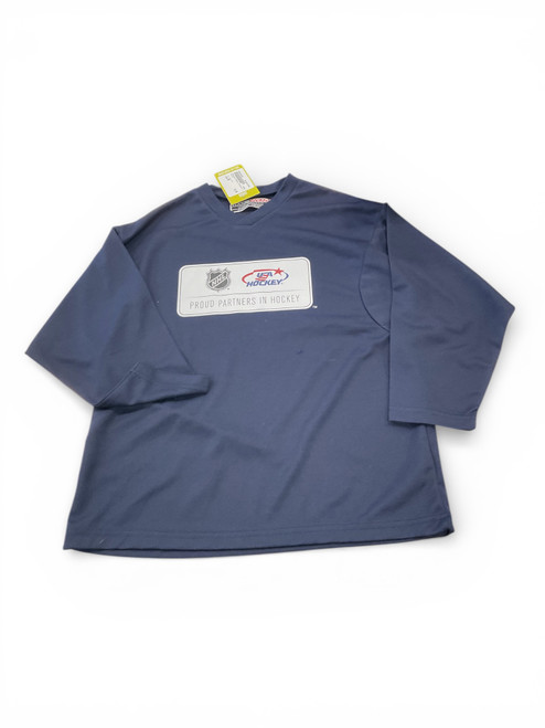 Vist Large View of Product Image Which is Used Gamewear Hockey Practice Jersey Navy Blue MD