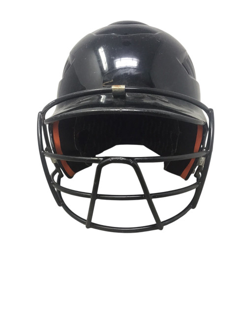 Vist Large View of Product Image Which is Used Rawlings CFBHN-R2 Batting Helmet w/Mask Black S/M