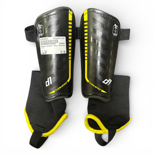 Vist Large View of Product Image Which is Used Champro Soccer Shin Guards Youth Black SM