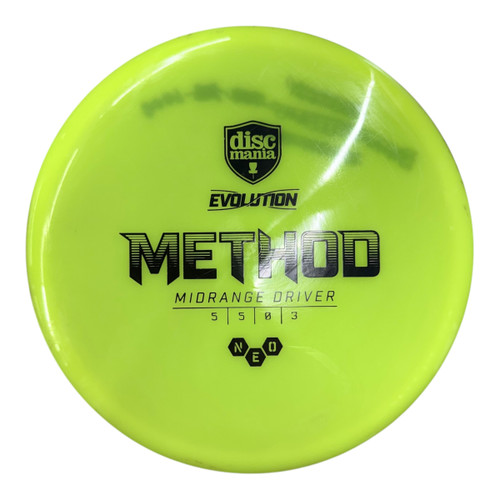 Vist Large View of Product Image Which is Used Discmania EVOLUTION METHOD Disc Golf Mid Range Yellow 172g