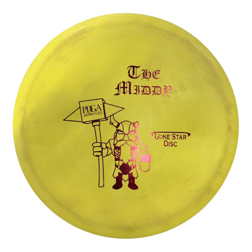 Vist Large View of Product Image Which is Used Lone Star Disc THE MUDDY Disc Golf Putter Yellow 174g
