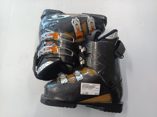 Vist Large View of Product Image Which is Used Dalbello PROTON Boys DH Ski Boot Black 225 MP - J04.5 - W5.5