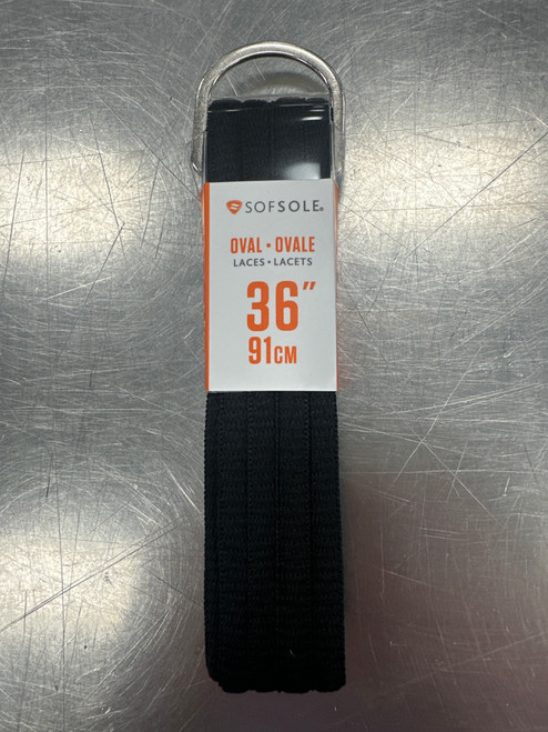 Vist Large View of Product Image Which is New SOFSOLE OVAL LACES BLK-36"