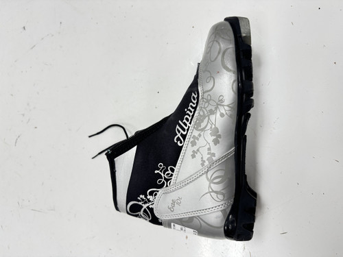 Vist Large View of Product Image Which is Used Alpina Womens NNN XC Ski Boots Grey W 06.5-07 / JR 4.5-05
