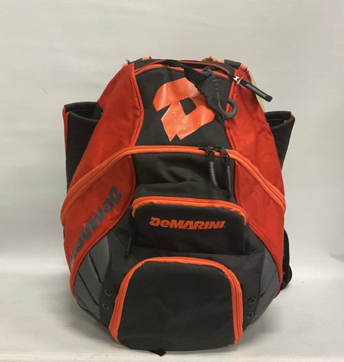 Vist Large View of Product Image Which is Used Demarini BB/SB Player Backpack Black And Orange