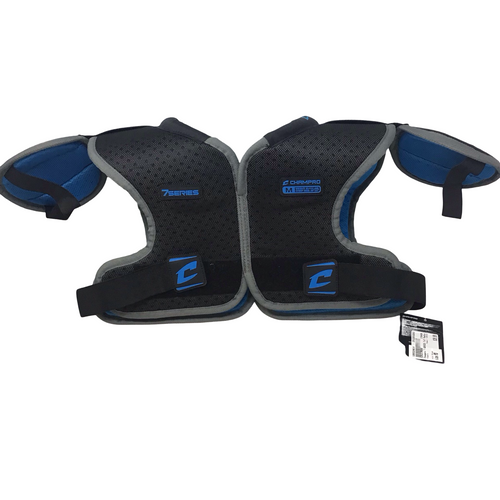 Vist Large View of Product Image Which is Used Champro 7 SERIES FB Shoulder Pads Black MD