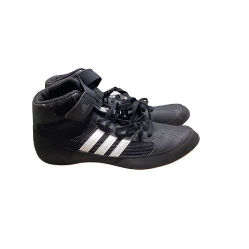 Vist Large View of Product Image Which is Used Adidas Wrestling Shoes Black Senior 9.5