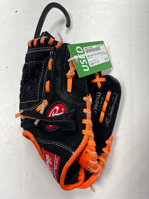Vist Large View of Product Image Which is Used Rawlings S950N0 BB/SB Glove RH Throw Black 9 1/2"