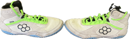 Vist Large View of Product Image Which is Used Rudis Wrestling Shoes White Senior 6.5