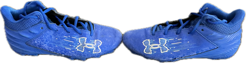 Vist Large View of Product Image Which is Used Under Armour Jr FB Cleats Royal Blue Junior 05.5