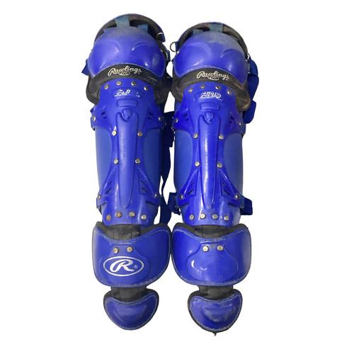 Vist Large View of Product Image Which is Used Rawlings LEG GUARDS Catchers Leg Guards Royal Blue Adult