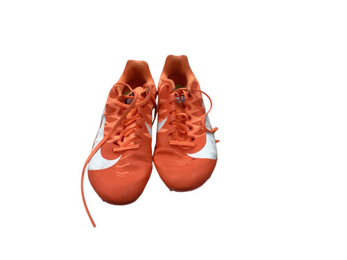 Vist Large View of Product Image Which is Used Nike Track & Field Cleats Adult Orange Senior 9.5