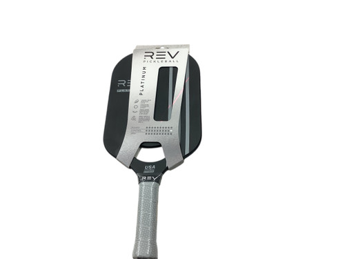 Vist Large View of Product Image Which is Used REV PLATINUM Pickleball Racquet Black