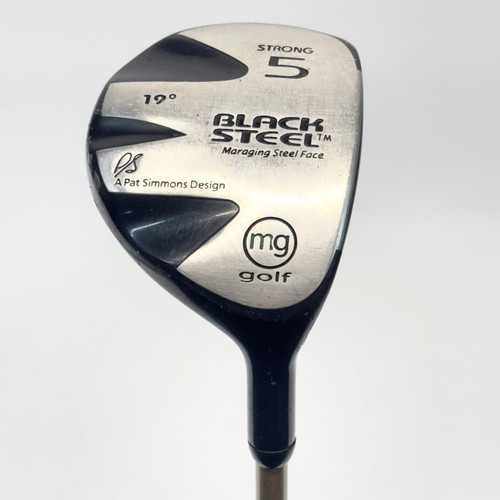 Vist Large View of Product Image Which is Used MG Golf BLACK STEEL Mens Fairway Wood RH 5 Wood