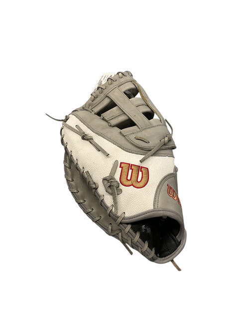 Vist Large View of Product Image Which is Used Wilson A2000 BB/SB First Base LH Throw White 12 1/2"