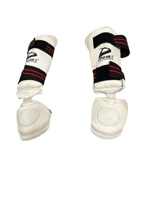 Vist Large View of Product Image Which is Used Martial Arts Shin Pads White XS