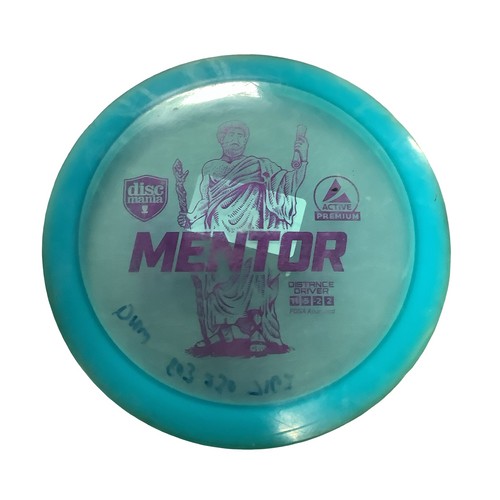 Vist Large View of Product Image Which is Used Discmania MENTOR Disc Golf Driver Royal Blue