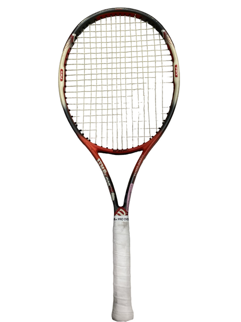 Vist Large View of Product Image Which is Used Wilson HAMMER 26 Adult Tennis Racquet Red 4"