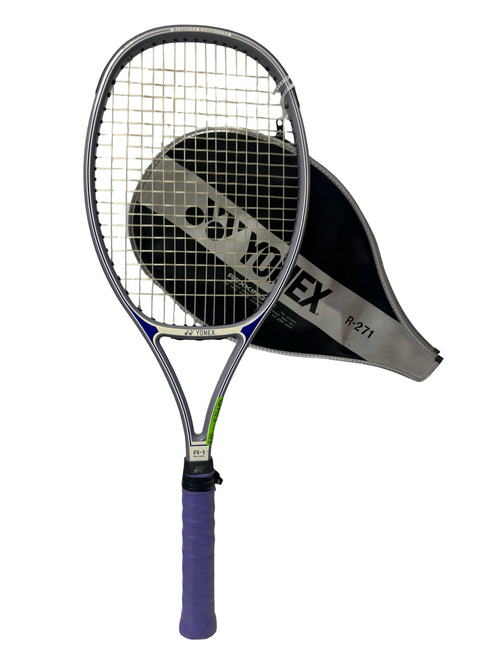 Vist Large View of Product Image Which is Used Yonex REXPLAY 1 Graphite Composite Adult R-1 Mid Size Tennis Racquet 4 1/2"