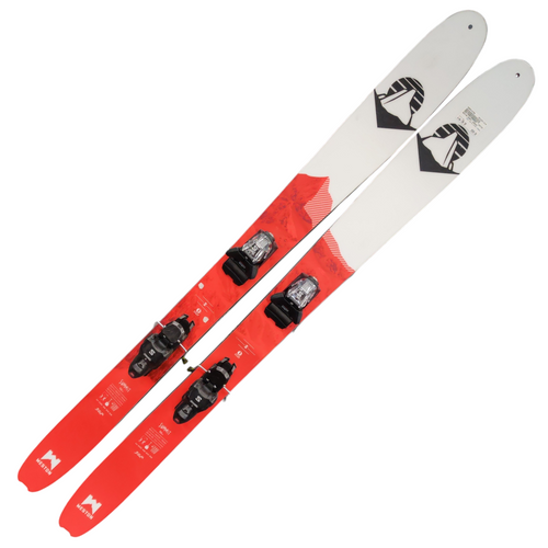 Vist Large View of Product Image Which is Used WESTON SUMMIT CARBON Mens Down Hill Ski/Binding Red 156 cm