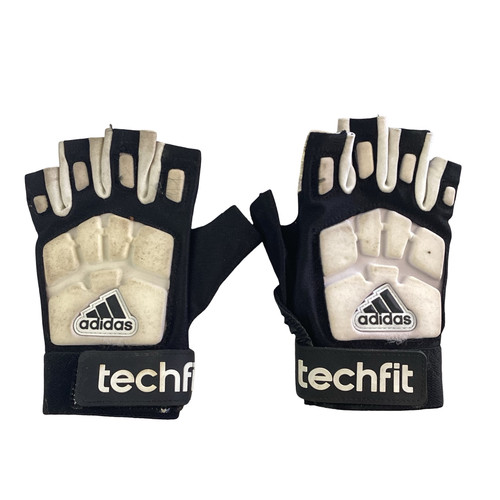 Vist Large View of Product Image Which is Used Adidas TECHFIT GLOVES FB Gloves Black And White MD