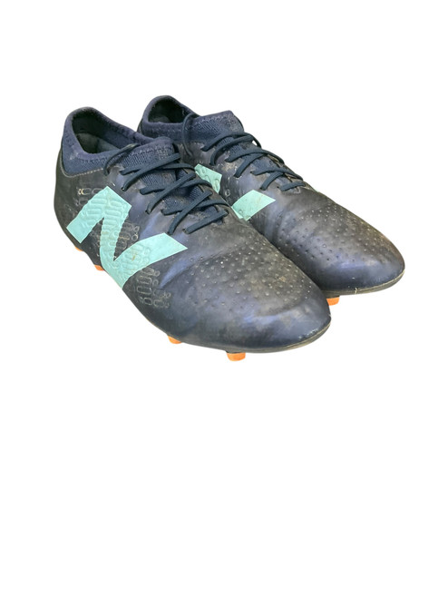 Vist Large View of Product Image Which is Used New Balance Soccer Cleats Navy Blue Senior 7.5