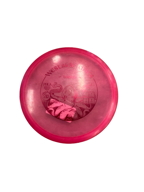 Vist Large View of Product Image Which is Used Westside TURSAS Disc Golf Mid Range Pink
