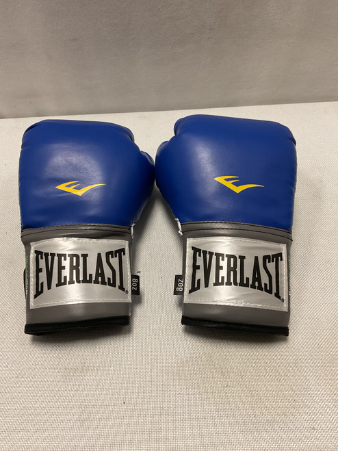 Vist Large View of Product Image Which is Used Everlast Boxing Gloves Royal Blue Junior