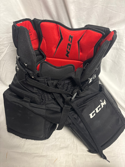 Vist Large View of Product Image Which is Used CCM EFLEX 1.5 Junior Goalie Pant Black MD