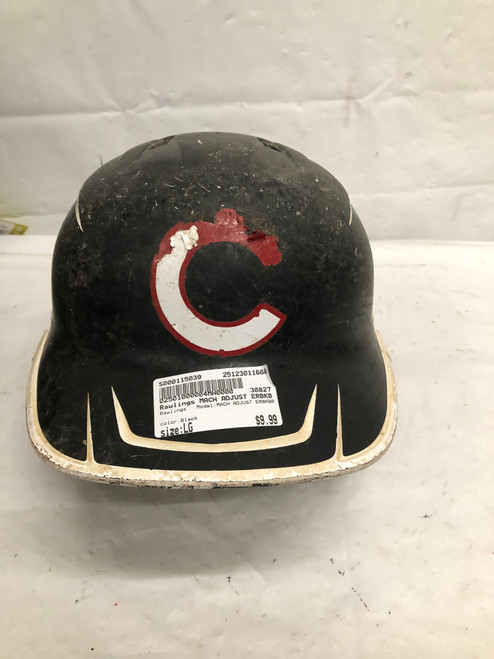 Vist Large View of Product Image Which is Used Rawlings MACH ADJUST ERBKBR Batting Helmet No Mask Black LG
