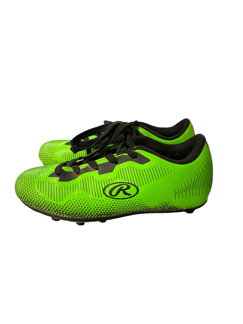 Vist Large View of Product Image Which is Used Rawlings Soccer Cleats Green Youth 13.0