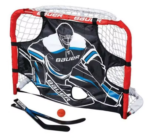 Vist Large View of Product Image Which is Bauer Pro Knee Hockey Goal Set #1053211
