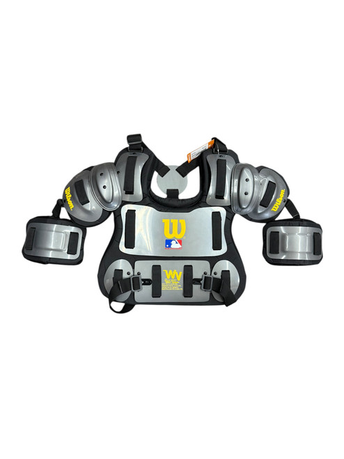 Vist Large View of Product Image Which is New Wilson West Vest WTA 3217 CHA13 Senior Umpire Chest Protector - Grey and Black