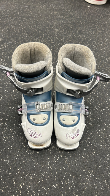 Vist Large View of Product Image Which is Used Dalbello LILLY 2 Girls DH Ski Boot White 195 MP - Y13