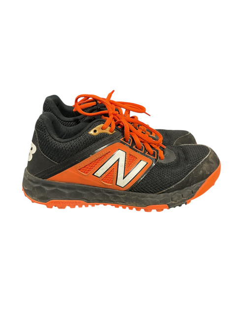 Vist Large View of Product Image Which is Used New Balance BLK/ORANGE BB/SB Cleats Black Senior 5.5